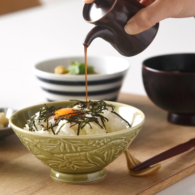 波佐見焼 natural69 ジャングリラシリーズ　お茶わん 特大 利用例